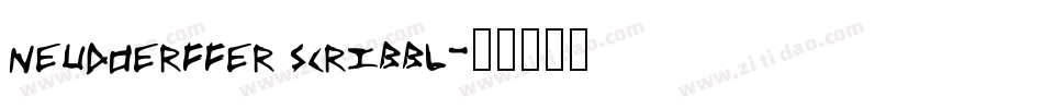 neudoerffer scribbl字体转换